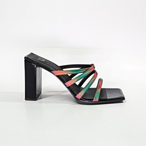 Giuseppe Zanotti Shangay 85MM Strappy Patent Slide Sandals Size 39 (MSRP $795) - Picture 4 of 12